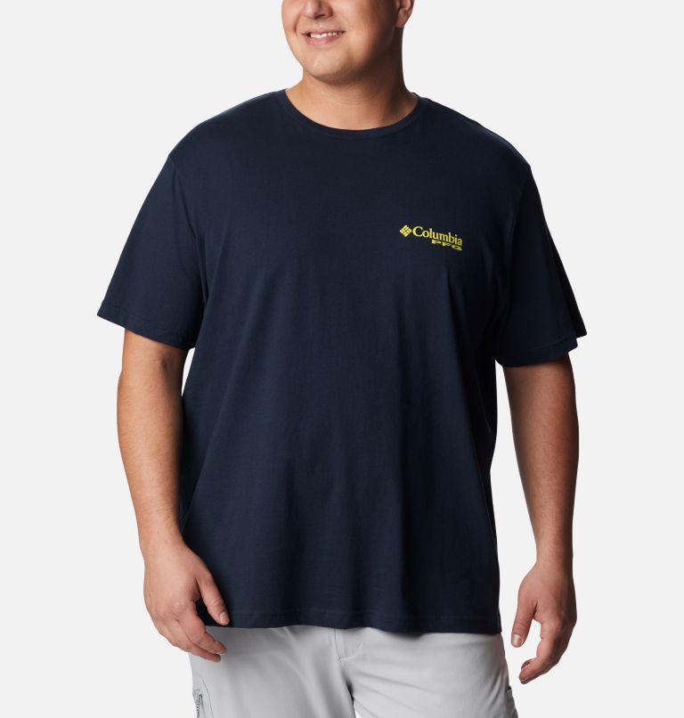 Thumbnail: Men's PFG Kirk Graphic T-Shirt - Big, Color: Columbia Navy, image 2