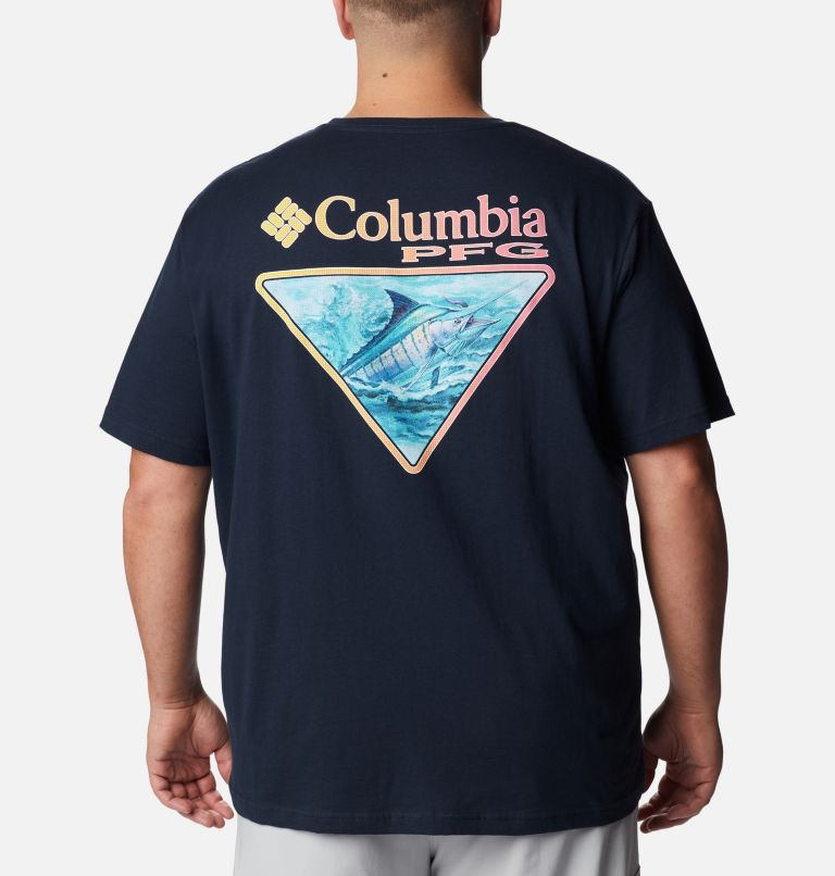 Thumbnail: Men's PFG Kirk Graphic T-Shirt - Big, Color: Columbia Navy, image 1