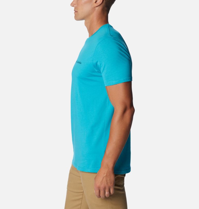 Thumbnail: Men's Rocky Graphic T-Shirt, Color: Emerald Sea, image 3