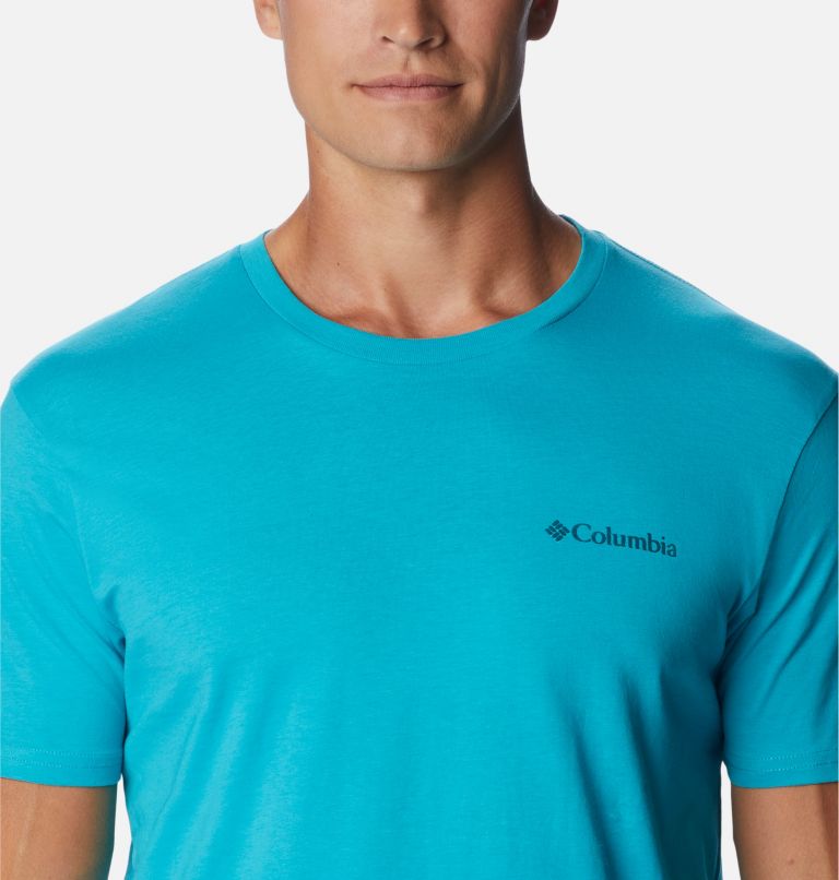 Men's Rocky Graphic T-Shirt, Color: Emerald Sea, image 4