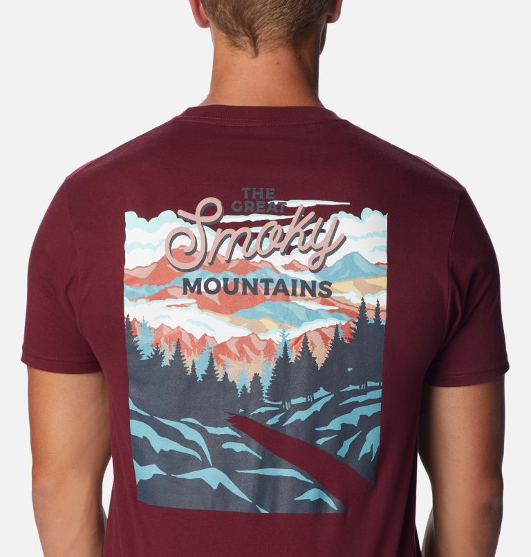 Men's Woodland T-Shirt, Color: Rich Wine, image 5