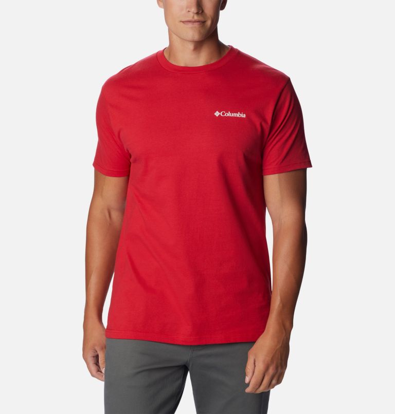 Thumbnail: Men's Device Graphic T-Shirt, Color: Mountain Red, image 2