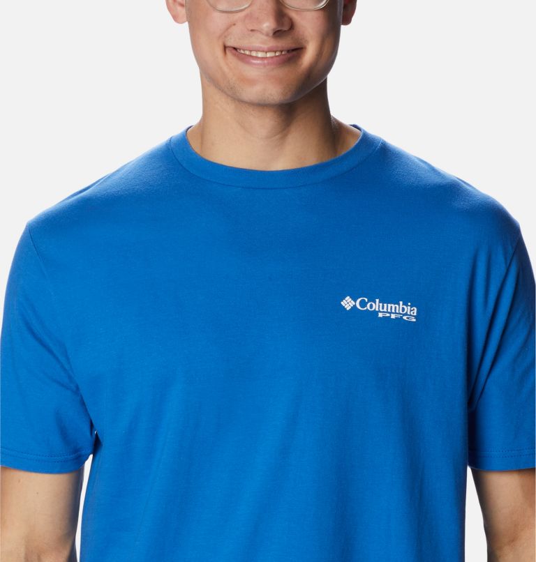 Men's PFG Apor Graphic T-Shirt, Color: Vivid Blue, image 4