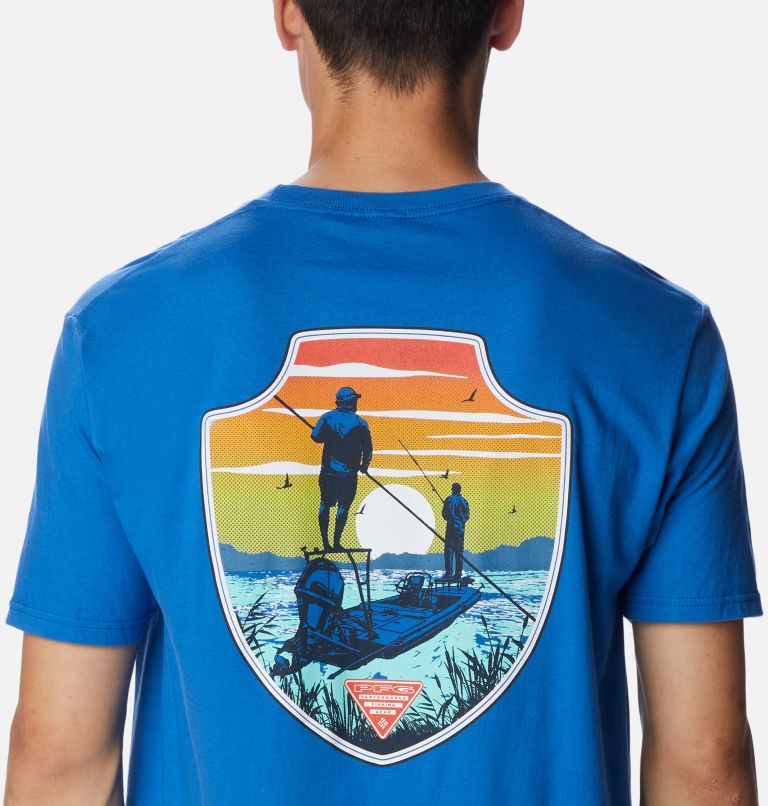 Thumbnail: Men's PFG Apor Graphic T-Shirt, Color: Vivid Blue, image 5