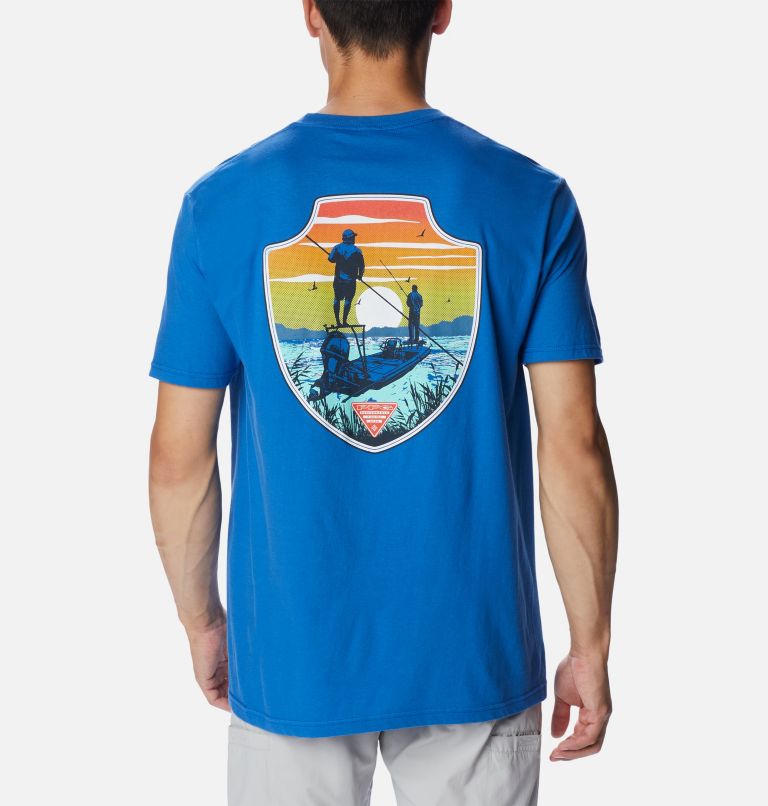 Thumbnail: Men's PFG Apor Graphic T-Shirt, Color: Vivid Blue, image 1