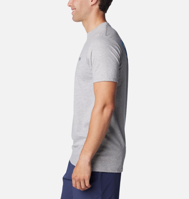 Thumbnail: Men's PFG Constant Graphic T-Shirt, Color: Grey Heather, image 3