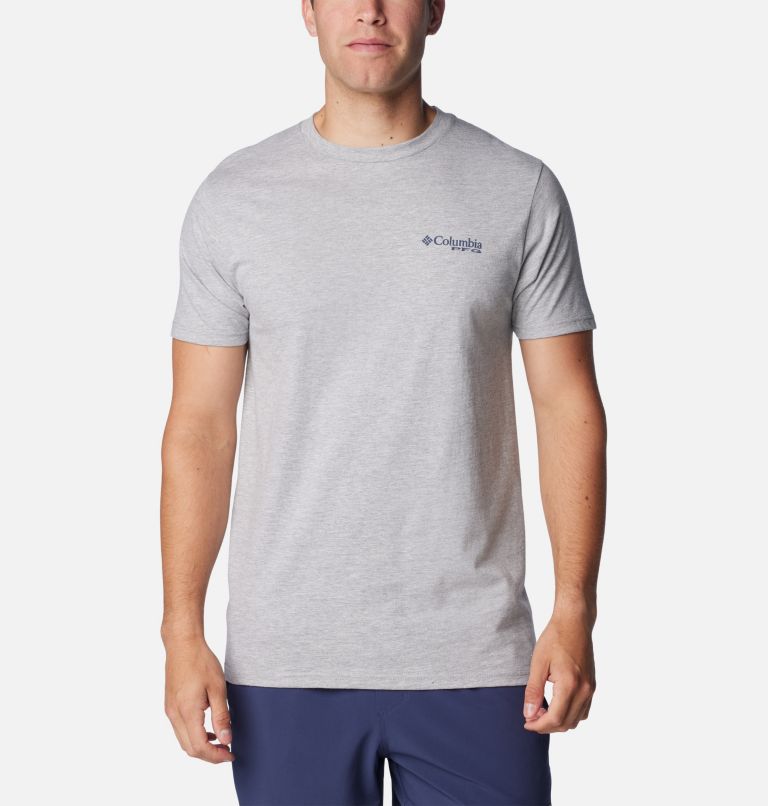 Thumbnail: Men's PFG Constant Graphic T-Shirt, Color: Grey Heather, image 2