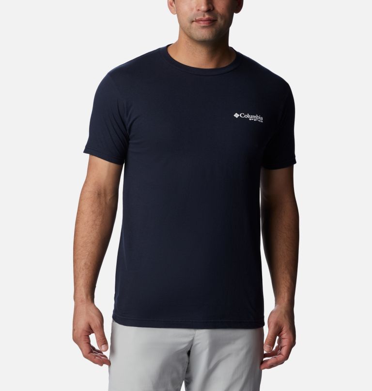 Thumbnail: Men's PFG Constant Graphic T-Shirt, Color: Columbia Navy, image 2