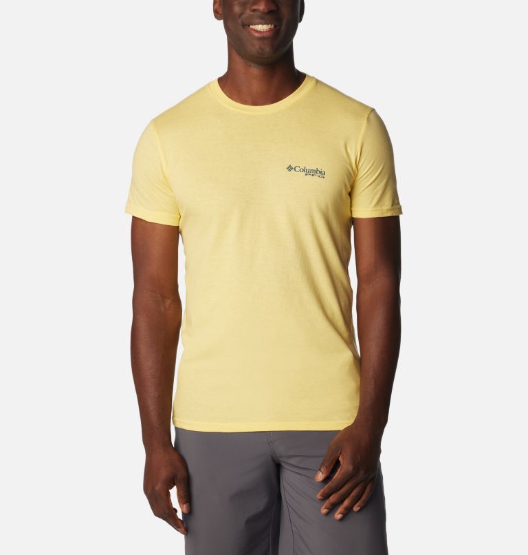 Thumbnail: Men's PFG Rail Graphic T-Shirt, Color: Sunlit, image 2