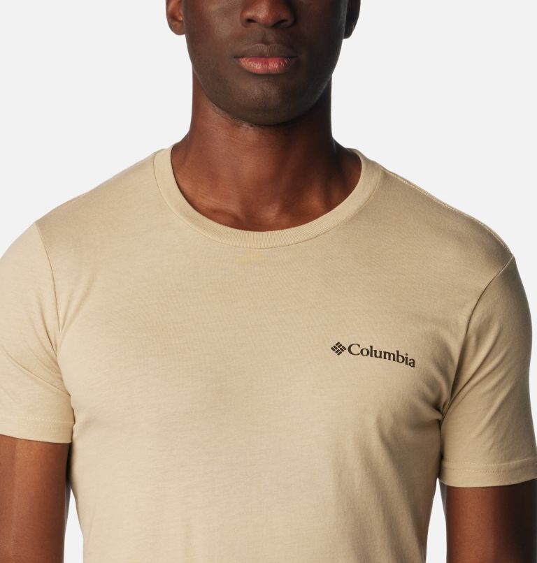 Thumbnail: Men's Free Graphic T-Shirt, Color: Fossil Heather, image 4