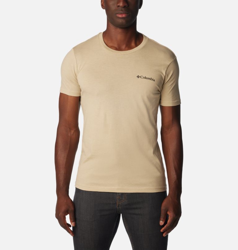 Thumbnail: Men's Free Graphic T-Shirt, Color: Fossil Heather, image 2