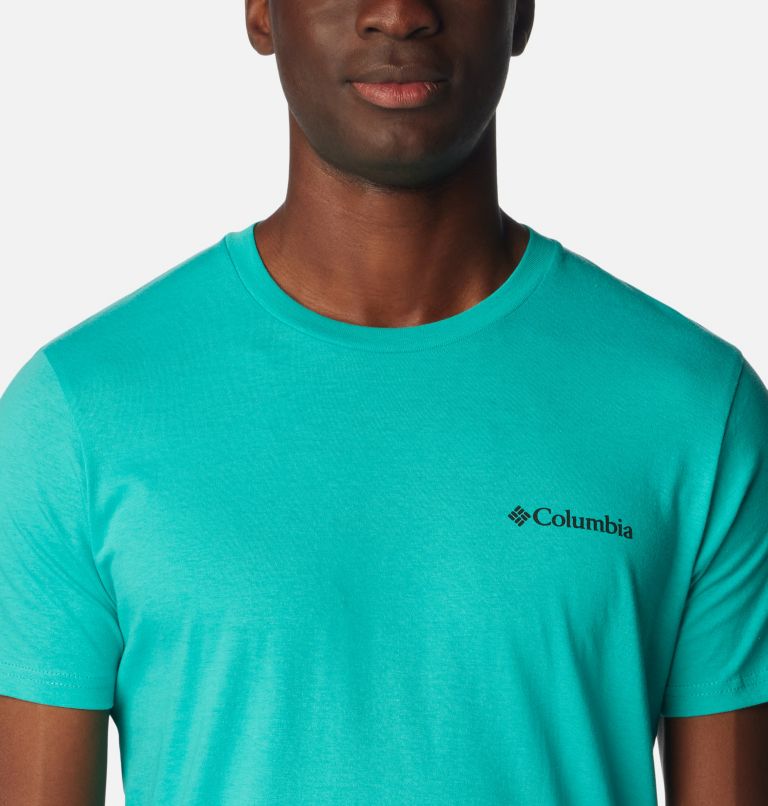 Men's Free Graphic T-Shirt, Color: Bright Aqua, image 4