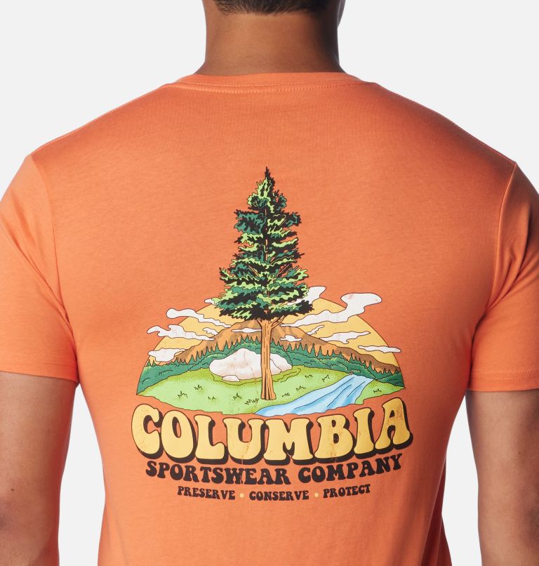 Thumbnail: Men's Free Graphic T-Shirt, Color: Desert Orange, image 5