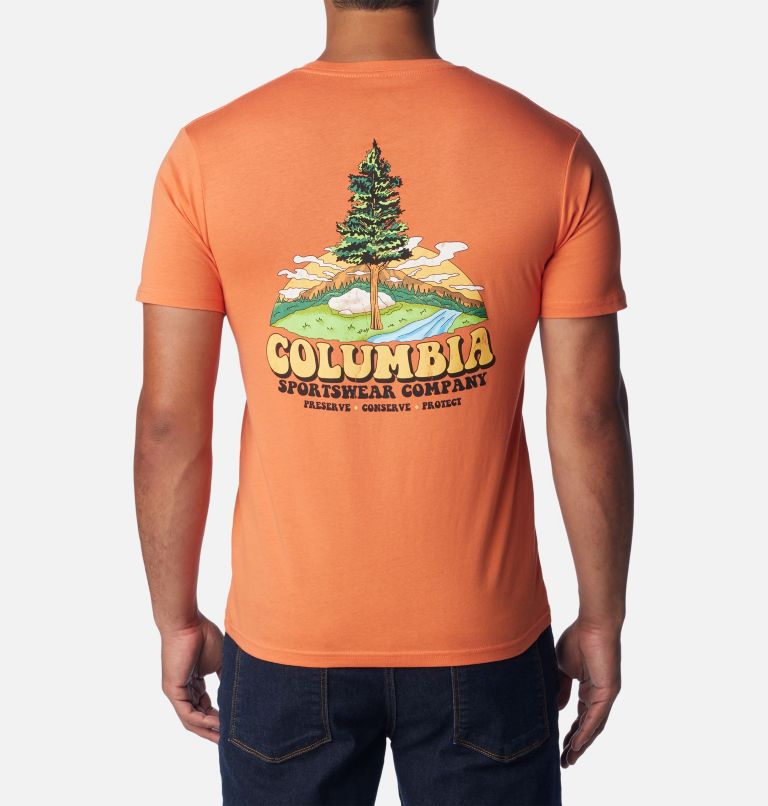 Men's Free Graphic T-Shirt, Color: Desert Orange, image 1