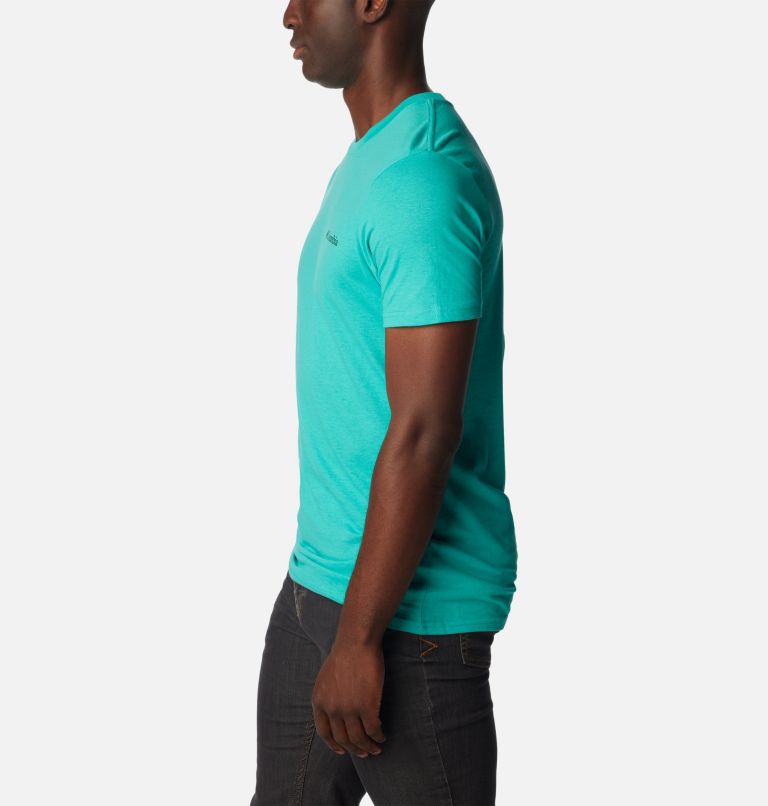 Thumbnail: Men's Steelhead Graphic T-Shirt, Color: Bright Aqua, image 3