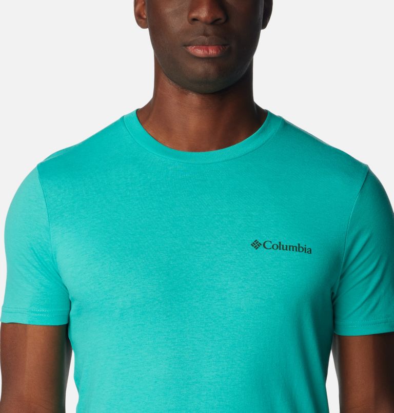 Thumbnail: Men's Steelhead Graphic T-Shirt, Color: Bright Aqua, image 4