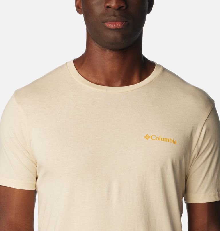 Thumbnail: Men's Faraway Graphic T-Shirt, Color: Chalk, image 4
