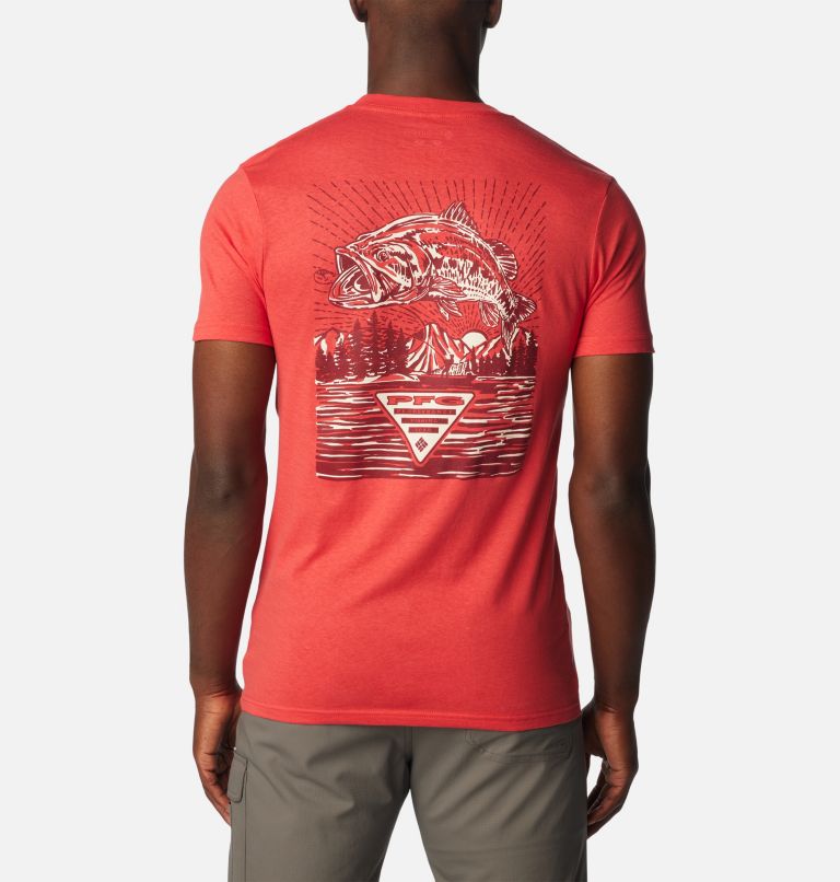 Red columbia cheap t shirt