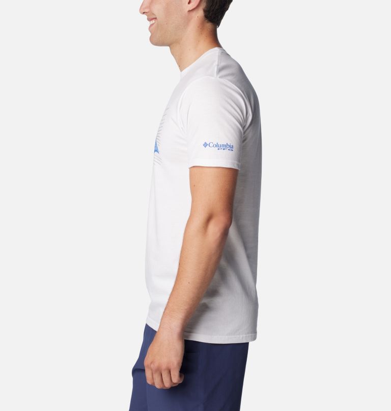 Men's PFG Upstream Graphic T-Shirt, Color: White, image 3