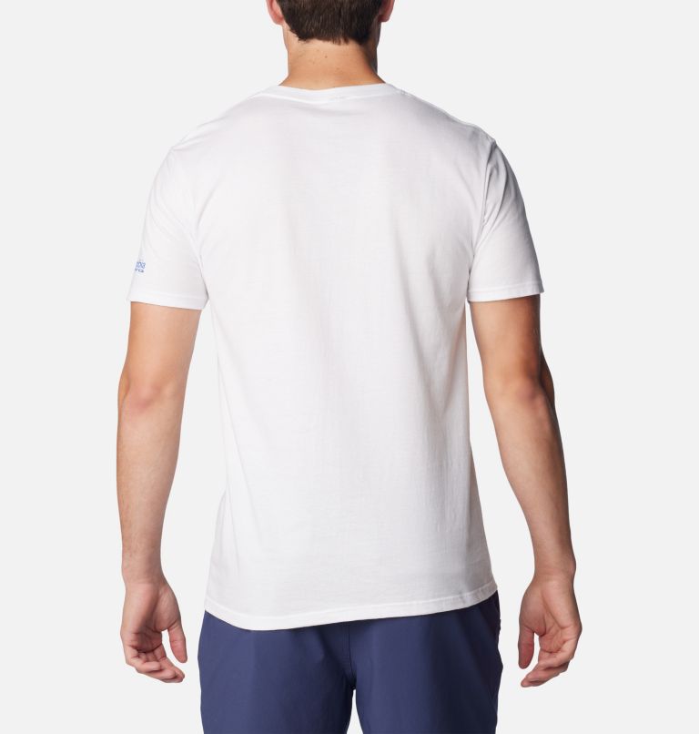 Thumbnail: Men's PFG Upstream Graphic T-Shirt, Color: White, image 2