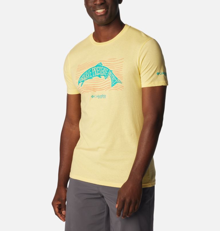 Men's PFG Upstream Graphic T-Shirt, Color: Sunlit, image 5
