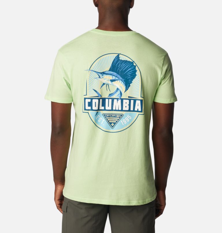 Men's PFG Snap Graphic T-Shirt, Color: Key West, image 1