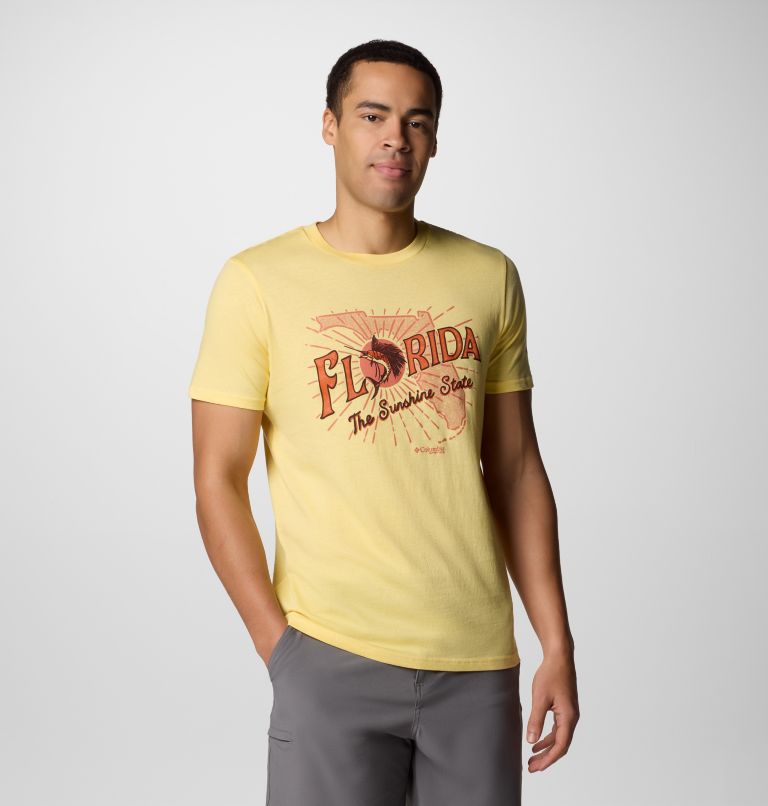 Men's Vacation Graphic T-Shirt, Color: Sunlit, image 1