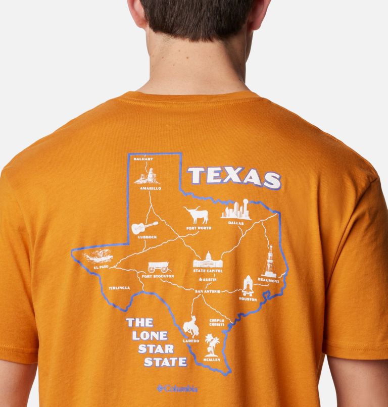 Men's Lone Star Graphic T-Shirt, Color: Gold Amber, image 5