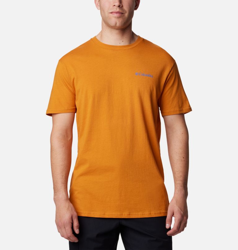 Men's Lone Star Graphic T-Shirt, Color: Gold Amber, image 2