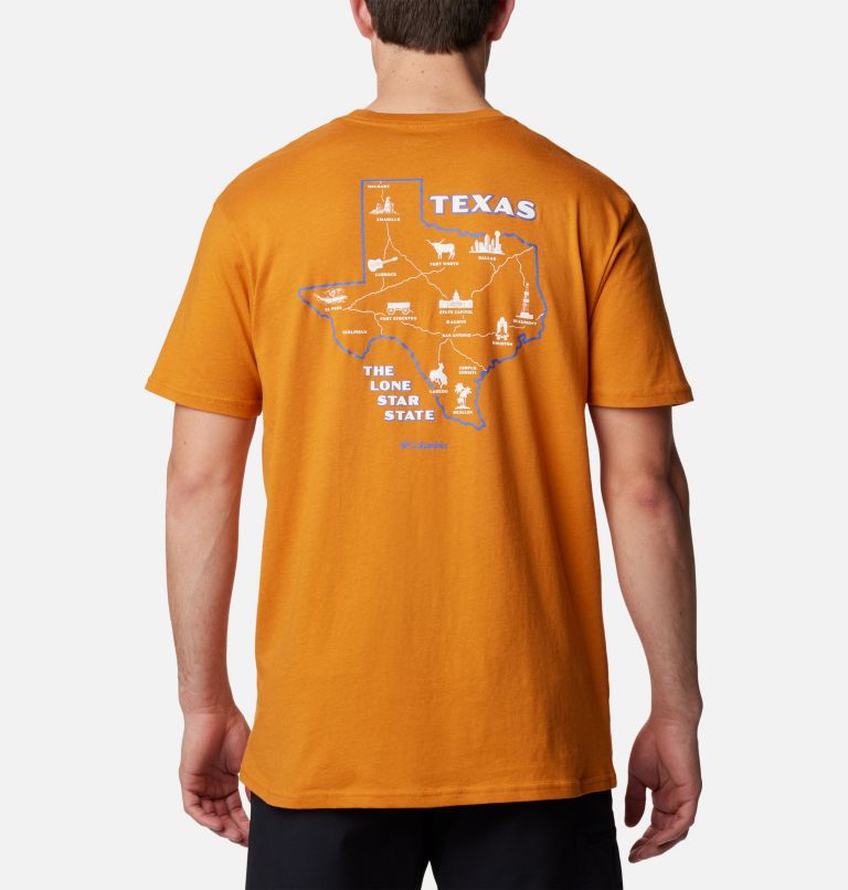 Men's Lone Star Graphic T-Shirt, Color: Gold Amber, image 1