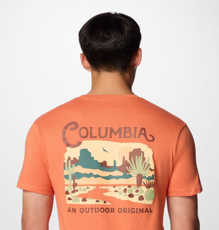 Men's Dreamland Graphic T-Shirt, Color: Desert Orange, image 6
