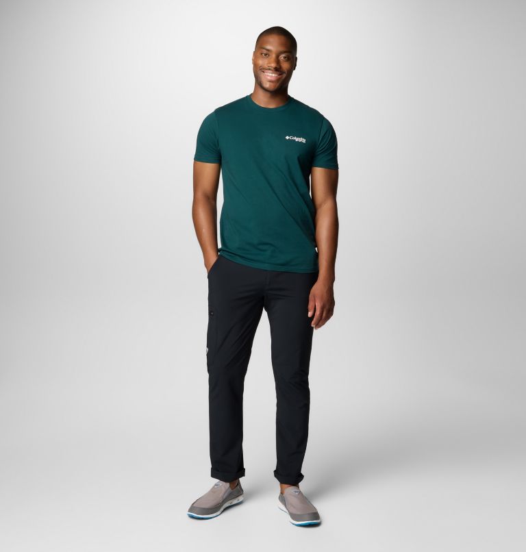 Men's Flysquatch Graphic T-Shirt, Color: Midnight Teal, image 3