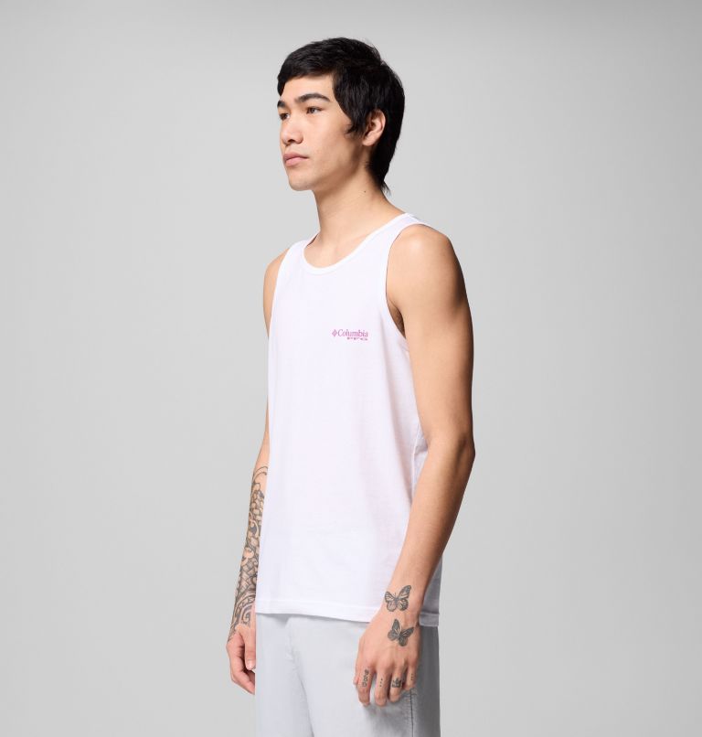 Men's Beaching Tank Top, Color: WHITE, image 3