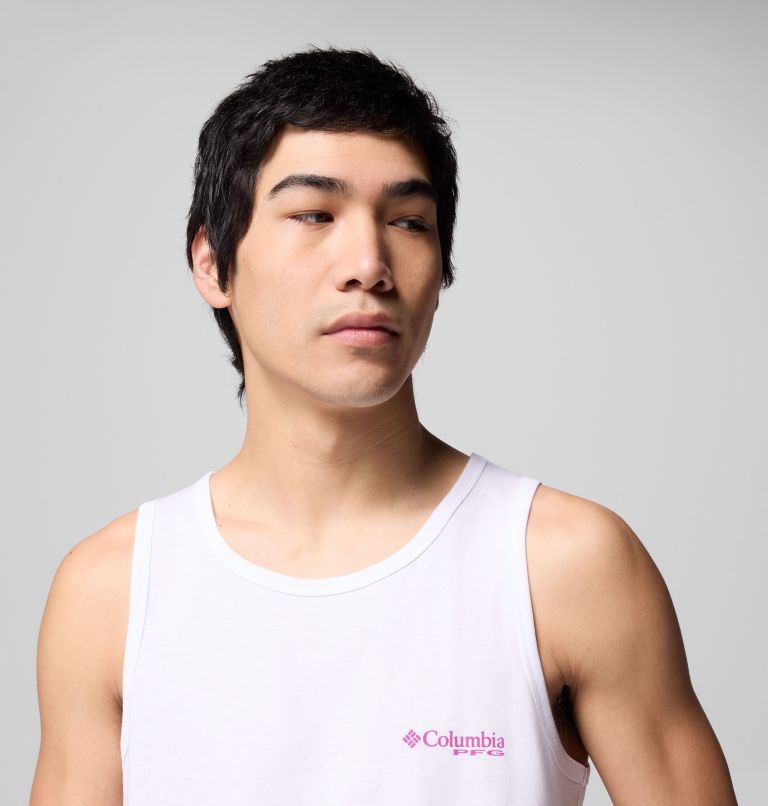 Men's Beaching Tank Top, Color: WHITE, image 4