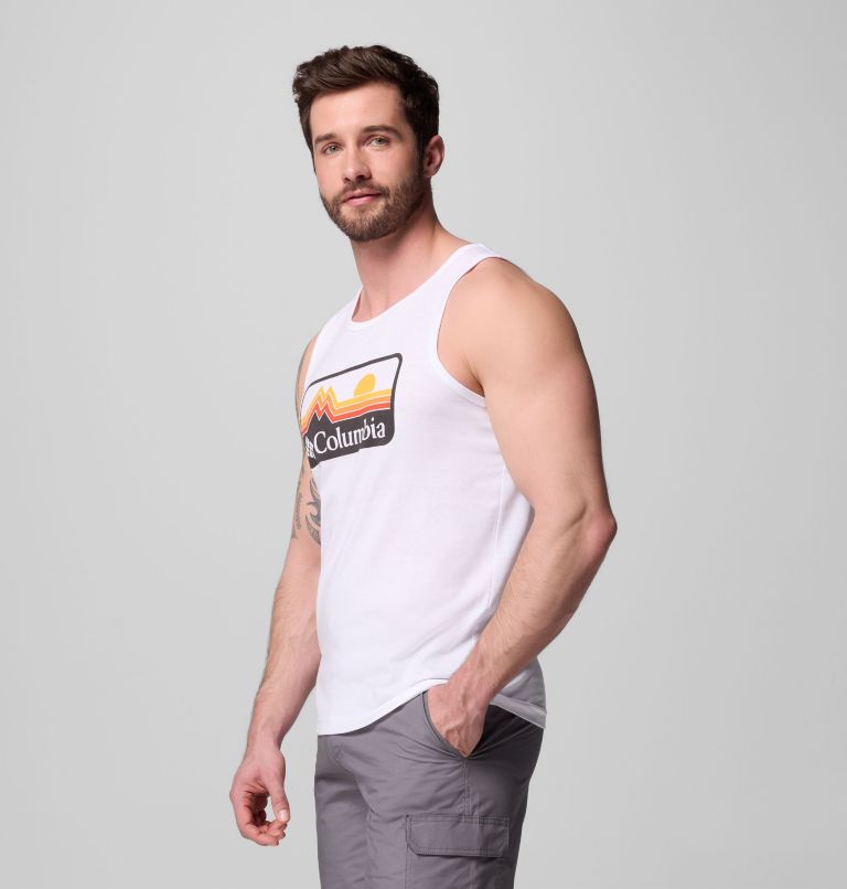 Men's EXCAVATE CSC Tank | 100 | XXL, Color: WHITE, image 3