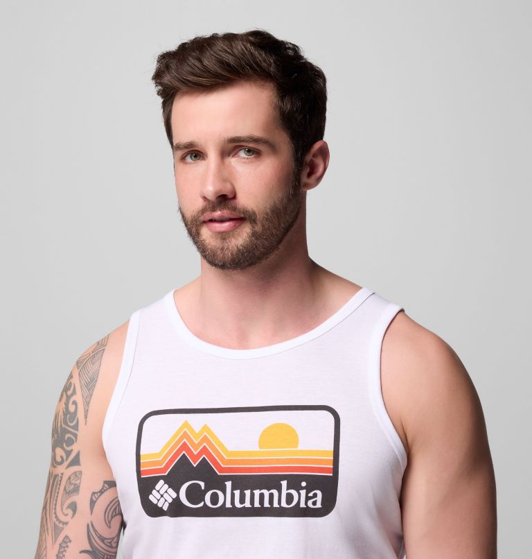 Men's EXCAVATE CSC Tank | 100 | XXL, Color: WHITE, image 4