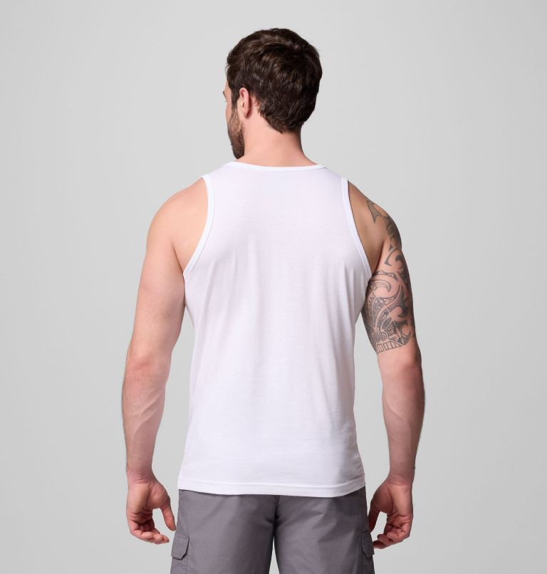 Men's EXCAVATE CSC Tank | 100 | XXL, Color: WHITE, image 2