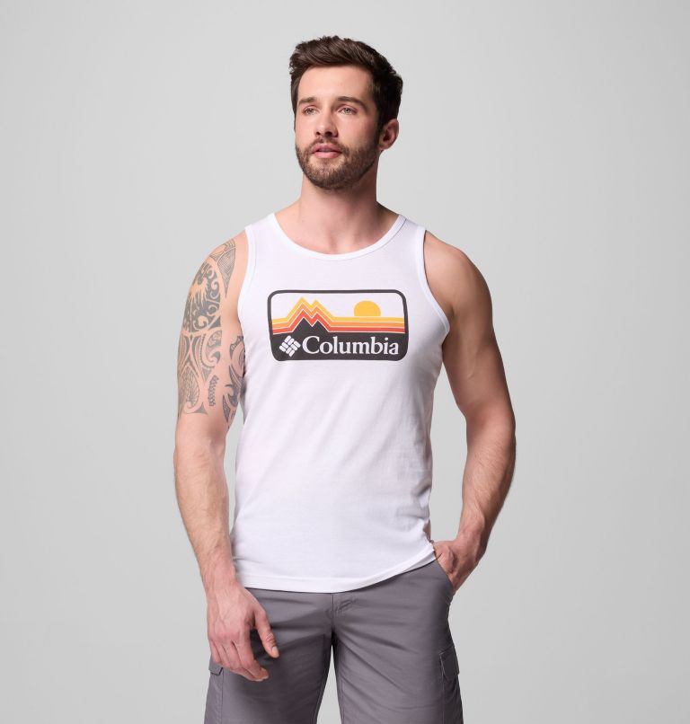 Men's EXCAVATE CSC Tank | 100 | XXL, Color: WHITE, image 1