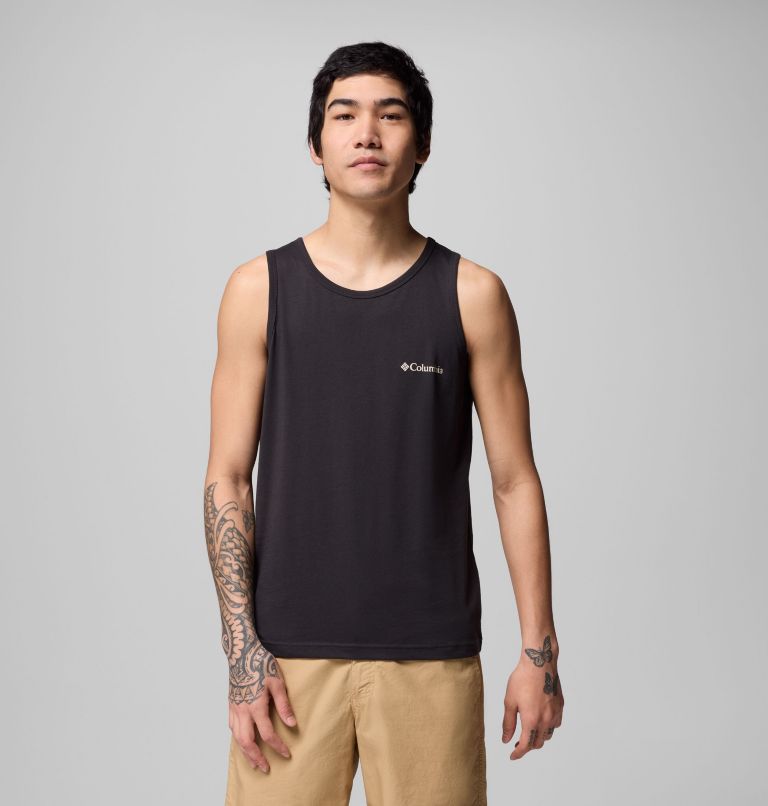 Men's Bound Tank Top, Color: BLACK, image 2