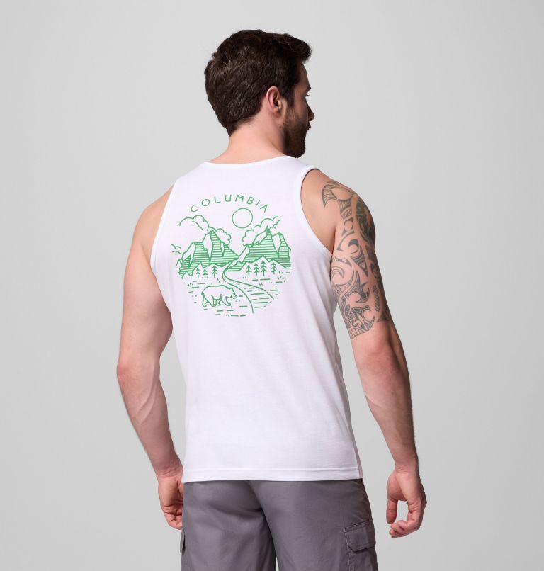 Men's Monobear Tank Top, Color: WHITE, image 1