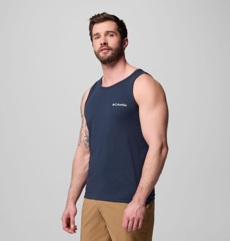 Men's Monobear Tank Top, Color: COLUMBIA NAVY, image 3