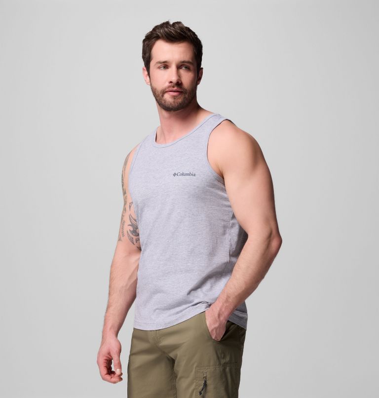 Men's Dreamland Tank Top, Color: GREY HEATHER, image 3