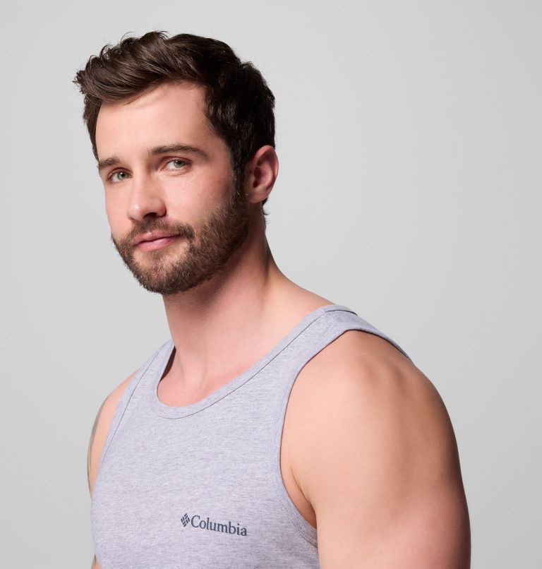 Men's Dreamland Tank Top, Color: GREY HEATHER, image 4