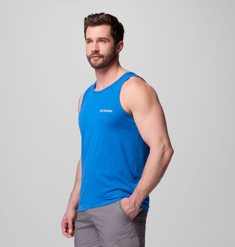 Men's Dreamland Tank Top, Color: VIVID BLUE, image 3