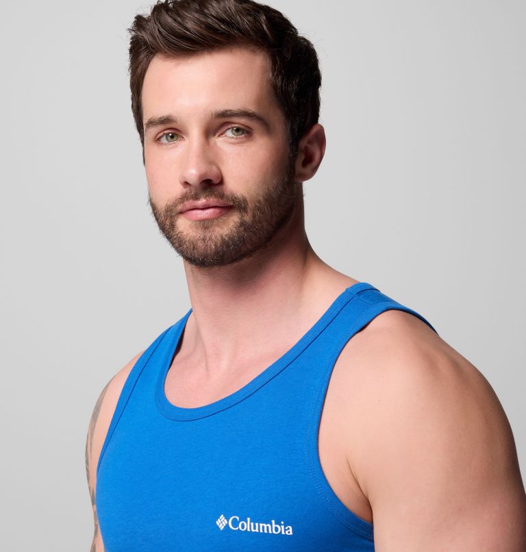 Men's Dreamland Tank Top, Color: VIVID BLUE, image 4