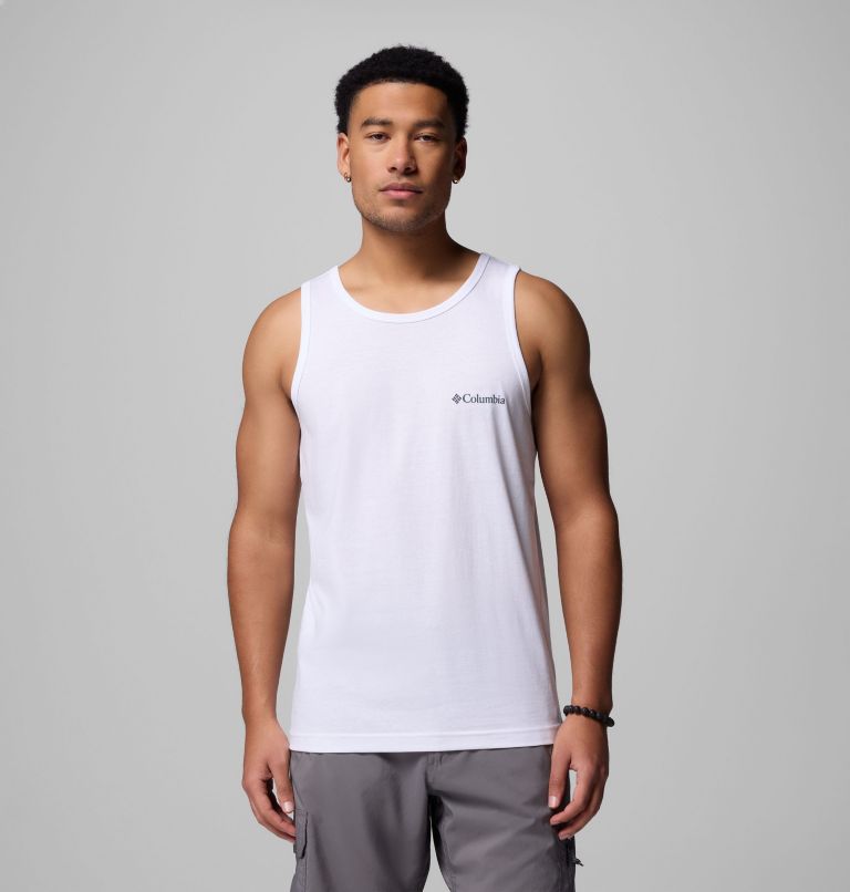 Men's Larry Tank Top | 100 | XXL, Color: WHITE, image 2