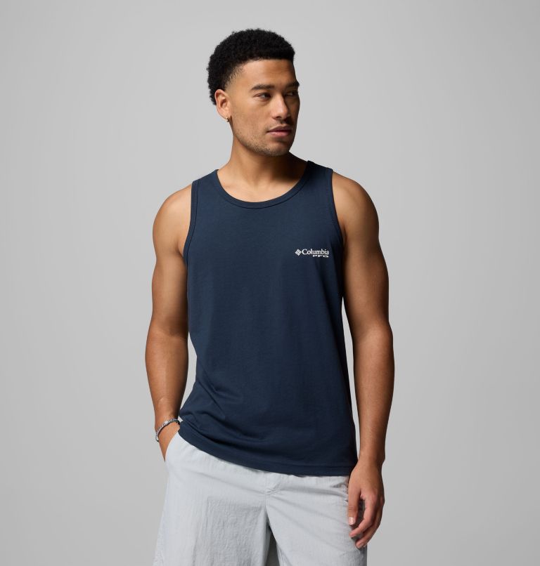 Men's Bandana Graphic T-Shirt, Color: COLUMBIIA NAVY, image 2