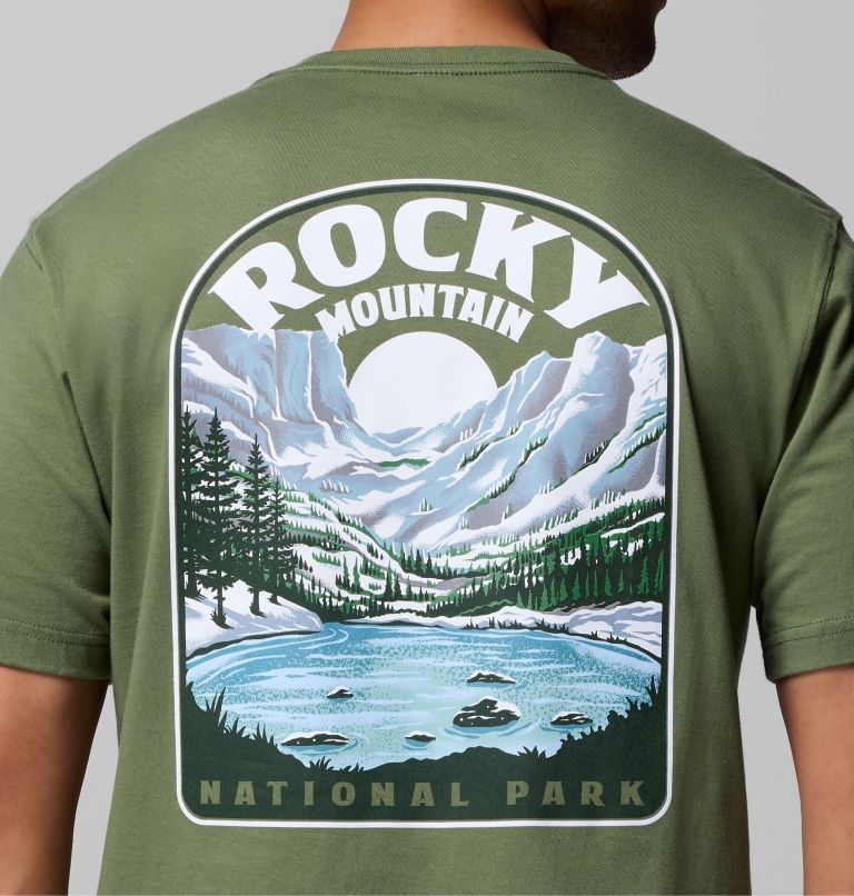 Men's Brock Graphic T-Shirt, Color: CANTEEN, image 6