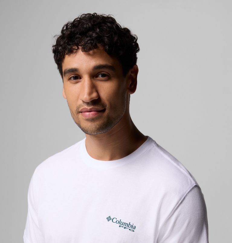 Men's EVERGLADES BR PFG SS TEE | 100 | S, Color: WHITE, image 5