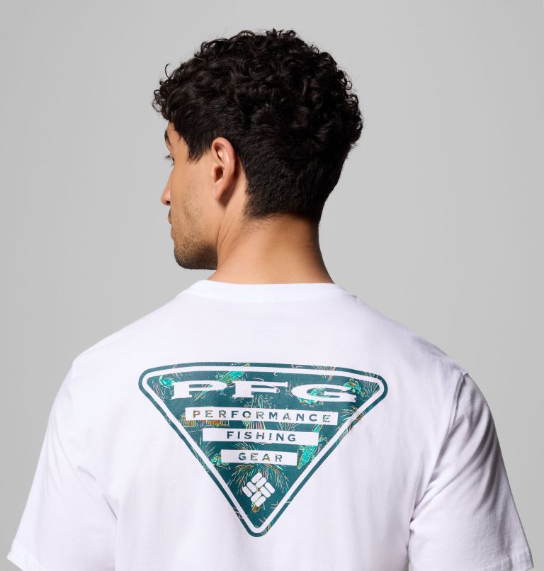 Men's EVERGLADES BR PFG SS TEE | 100 | S, Color: WHITE, image 6